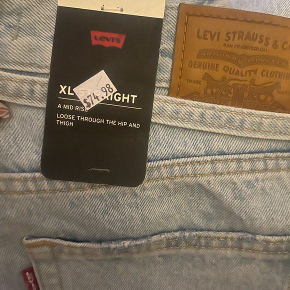 NWT Levi's Premium Xl Baggy Straight Women's Jeans size 27x31 - Picture 5 of 7